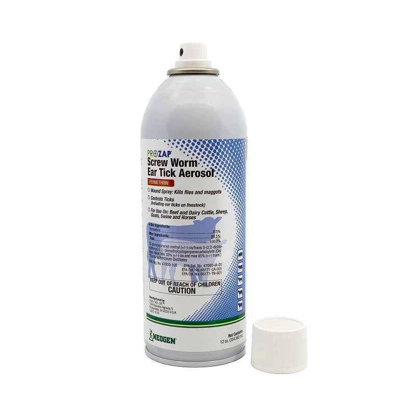 Neogen 1002520 Screw Worm Aerosol, Clear, 12 oz, Aerosol Can