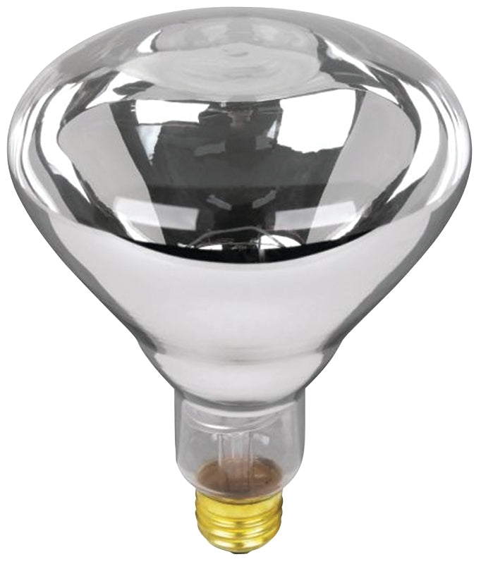 Feit Electric 125R40/1 Incandescent Lamp, 125 W, BR40 Lamp, Medium E26 Lamp Base, 2700 K Color Temp, Clear Lamp