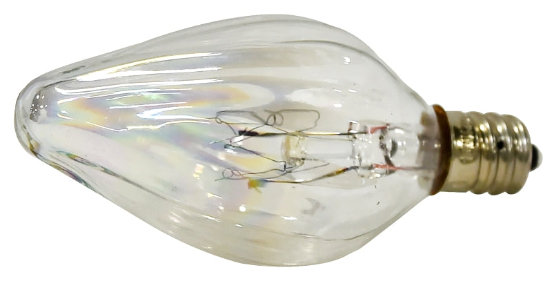 Sylvania 13434 Incandescent Lamp, 15 W, F10 Lamp, Candelabra Lamp Base, 90 Lumens, 2850 K Color Temp