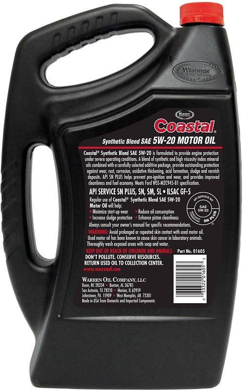 Warren 01605 Motor Oil, 5W-20, 5 qt