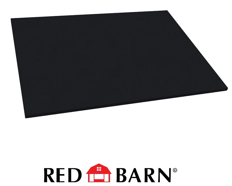 Red Barn 1102010 All-Purpose Mat, 4 ft L, 3 ft W, 1/2 in Thick, Rubber Rug, Black