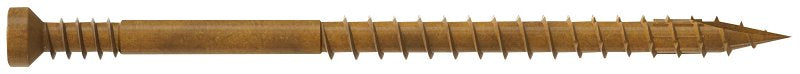 Simpson Strong-Tie FT07300R300 Finishing Trim Screw, #7 Thread, 3 in L, Serrated Thread, Trim Head, 300