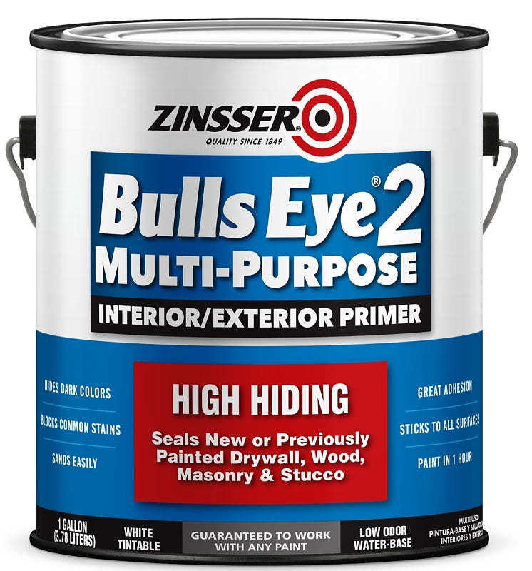 Zinsser Bulls Eye 2 Series 285156 Primer, White, 1 gal