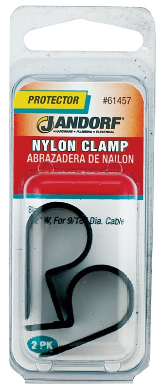 Jandorf 61457 Cable Clamp, Nylon, Black