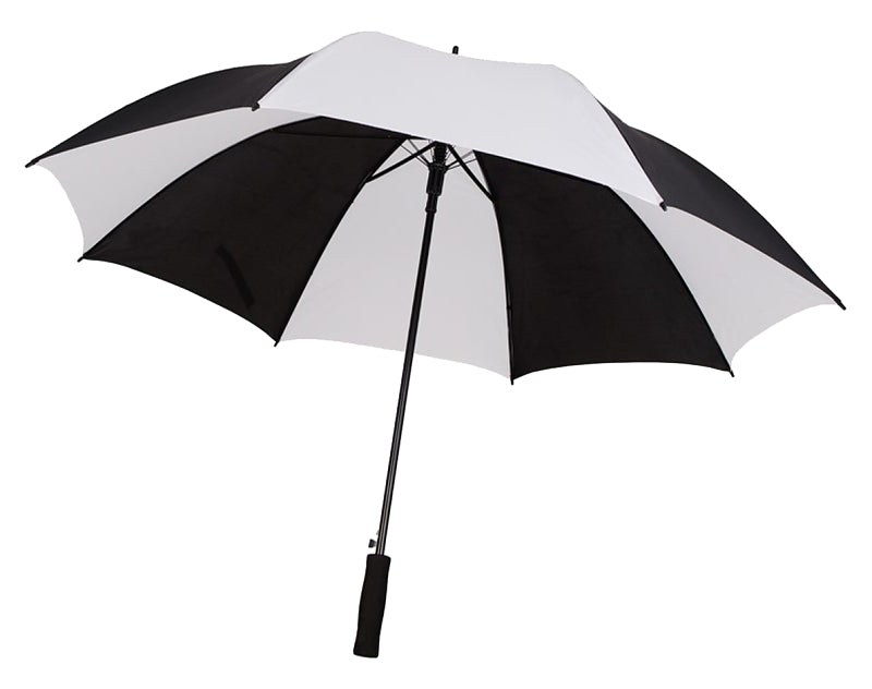 Diamondback Golf Umbrella, Polyester Fabric, Black/White Fabric, 29 in