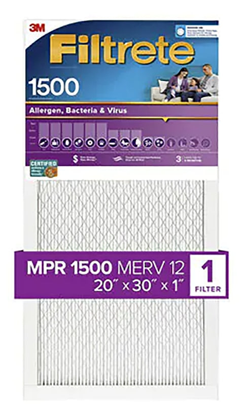 FILTER AIR 1500MPR 20X30X1IN