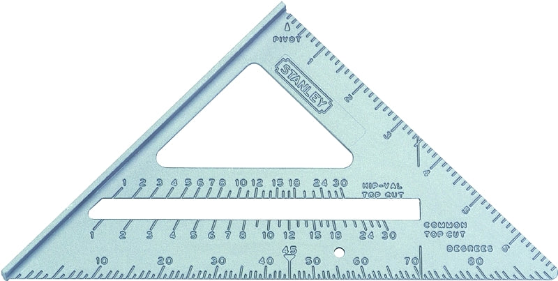 Stanley Quick Square Series 46-067 Layout Tool, SAE Graduation, Aluminum, 6-3/4 in L