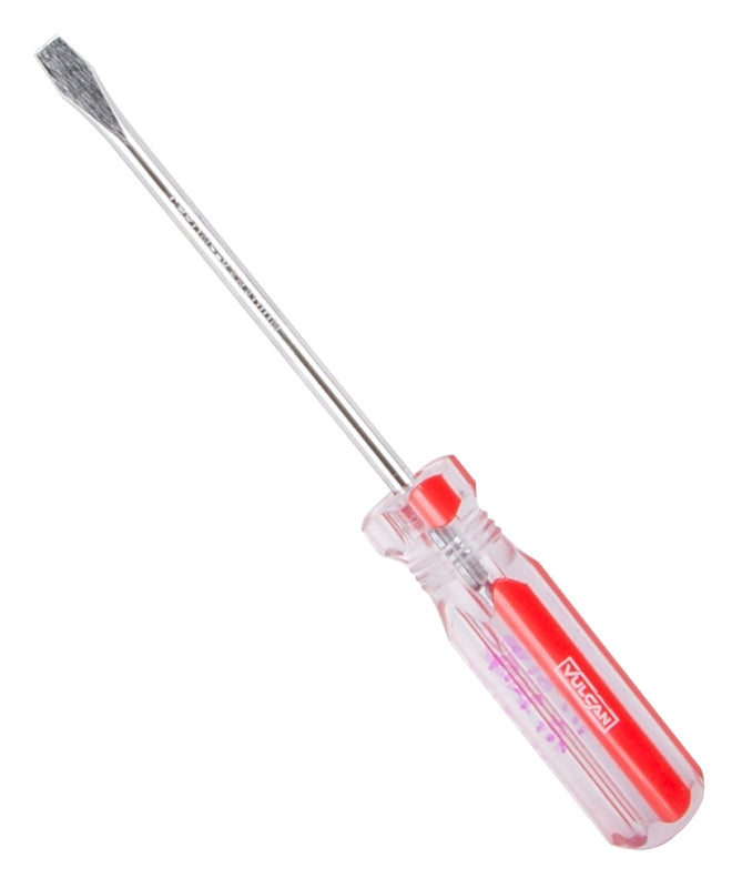 Vulcan Screwdriver, 3/16 in Drive, Slotted Drive, 7 in OAL, 4 in L Shank, Plastic Handle