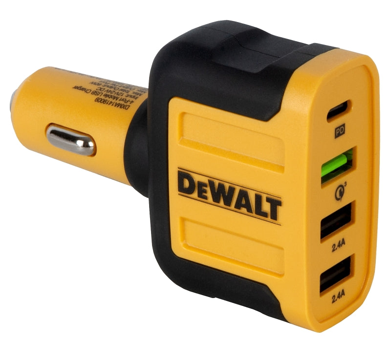 DeWALT 141 9009 DW2 USB Charger, 2.4 A Charge, Black