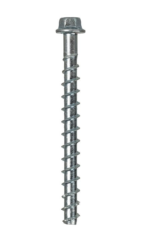 Simpson Strong-Tie Titen HD THDB25312HF1 Heavy-Duty Screw Anchor, 1/4 in Dia, 3-1/2 in L, Carbon Steel, Zinc