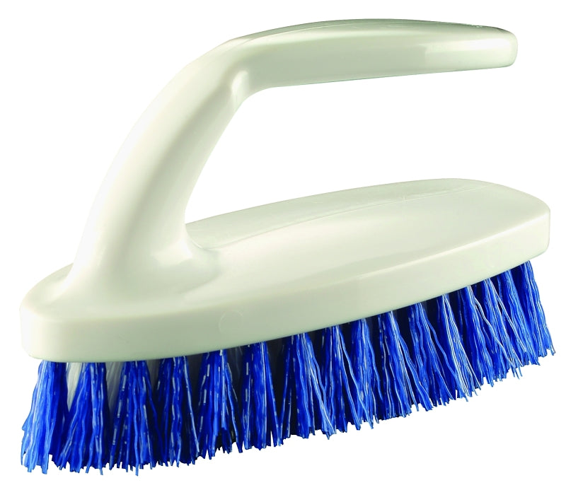 Quickie 202ZQK Scrub Brush, Polypropylene Bristle, Blue Bristle, 2-3/4 in W Brush, 6-1/4 in OAL