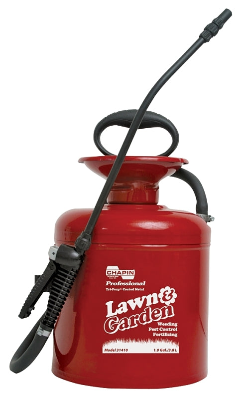 CHAPIN Lawn & Garden Series 31410 Compression Sprayer, 1 gal Tank, Steel Tank, 42 in L Hose