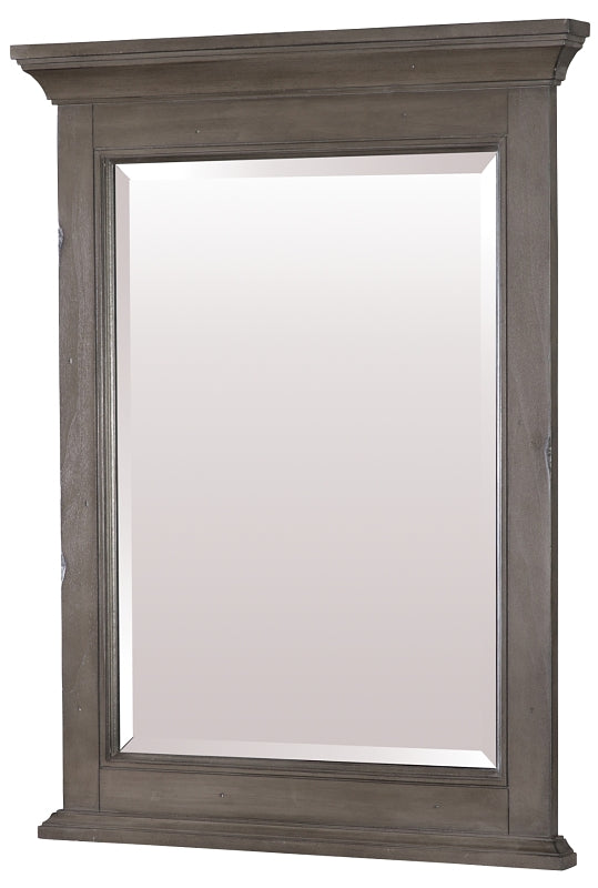 Craft + Main Brantley BAGM2432 Series Framed Mirror, Distressed Gray Frame, Rectangular, 24 in W, 32 in H, Wood Frame