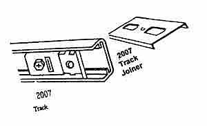 Renin HW1703BW08B005912 Door Track, Steel, 59-3/4 in L