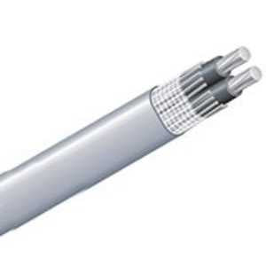 Southwire 2/2/2AX500 Service Entrance Cable, 3 -Conductor, Aluminum Conductor, PVC Insulation, Gray Sheath, 600 V