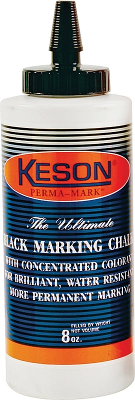 Keson PROCHALK Series PM8BLACK Marking Chalk Refill, Black, Permanent