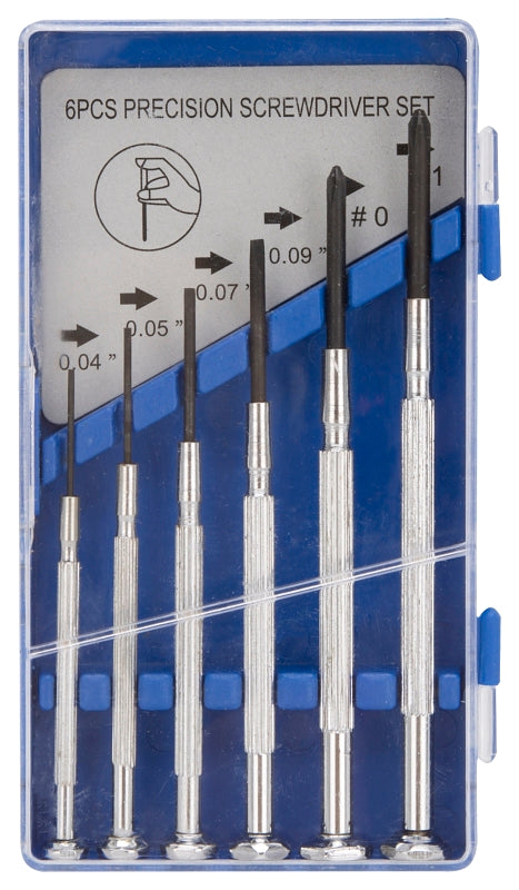 Vulcan JL36001 Screwdriver Set, 6-Piece, Steel, Chrome, Chrome (Handle)