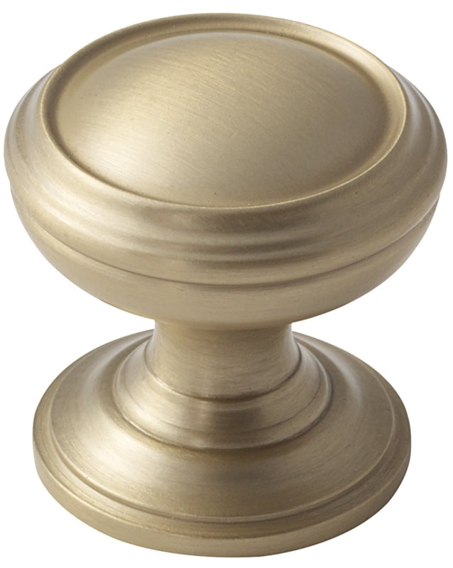 Amerock Revitalize Series BP55342BBZ Cabinet Knob, 1-1/4 in Projection, Zinc, Golden Champagne