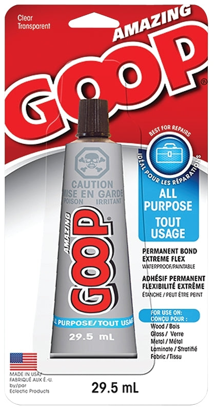 Amazing Goop 140244 Adhesive, Liquid, Clear, 29.5 mL, Tube