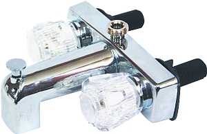 US Hardware RV-022B Tub and Shower Diverter, 1/2 in Connection, Plastic, Chrome