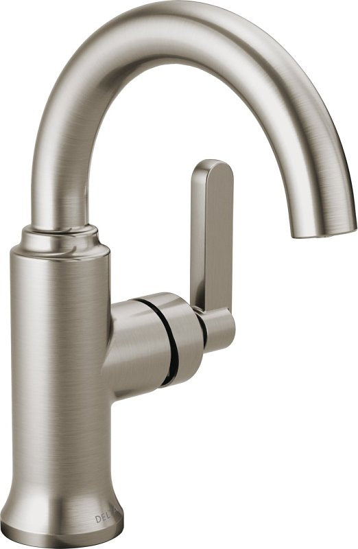 Delta Alux 15769LF-SP Faucet, 1.20 gpm, 1, 3-Faucet Hole, Brushed Nickel, Hole, Lever Handle
