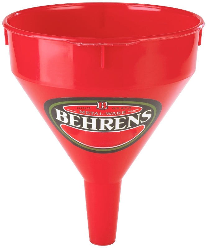 212F FUNNEL PLASTIC RED 2QT