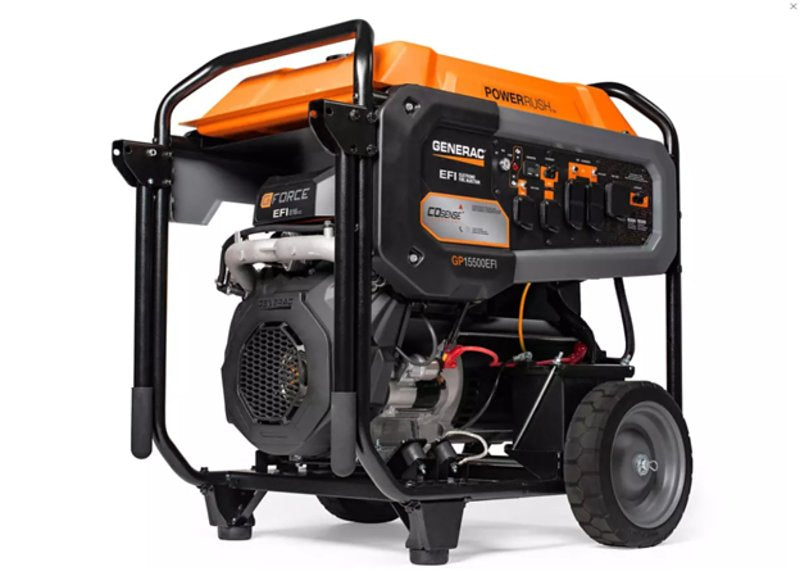 Generac GP Series 7705-0 Portable Generator, 120/240 V, 19,300 W Output, Gasoline, 14.2 gal Tank, Electric Start