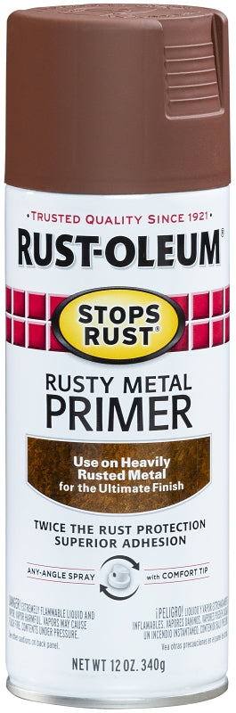 Rust-Oleum 7769830 Primer, Rusty Metal, Flat/Matte, 12 oz