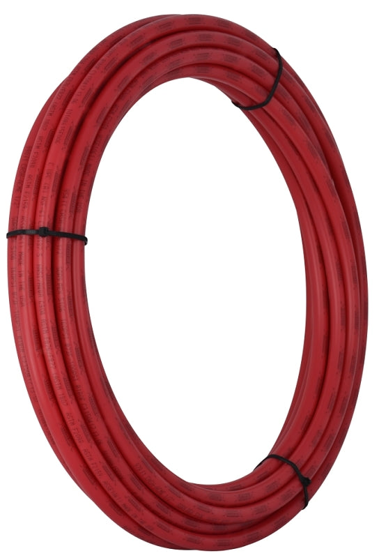 SharkBite U860R100 Pipe, 100 ft L, PEX-B, Polyethylene, Red