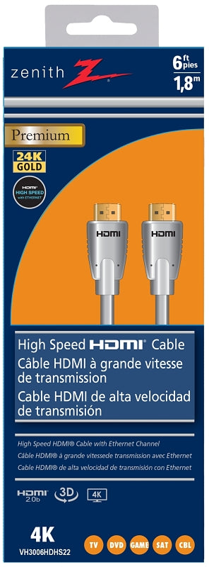 VH3006HDHS2 CBLE HI-SPD 4K 6FT