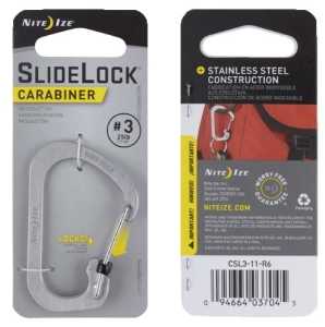 Nite Ize CSL3-11-R6 Classic Utility Carabiner, Stainless Steel