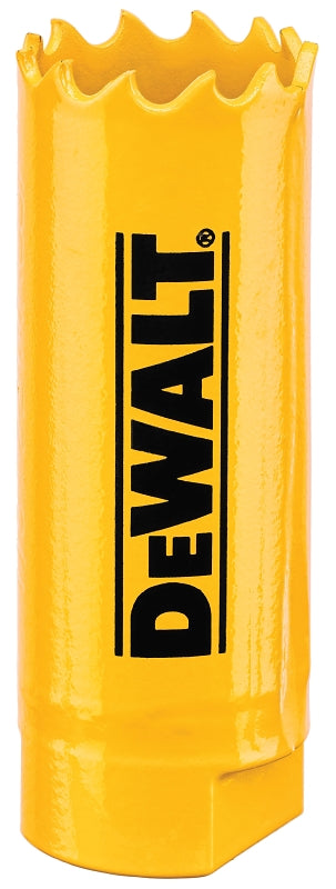 DeWALT DAH180012 Hole Saw, 3/4 in Dia, 1-3/4 in D Cutting, 1/2-20 Arbor, 4/5 TPI, HSS Cutting Edge