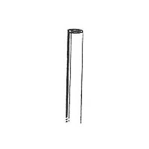 Stephens Pipe & Steel PR40408 Terminal Post, 2-3/8 in W, 8 ft H, 17 Thick Material, Metal, Galvanized