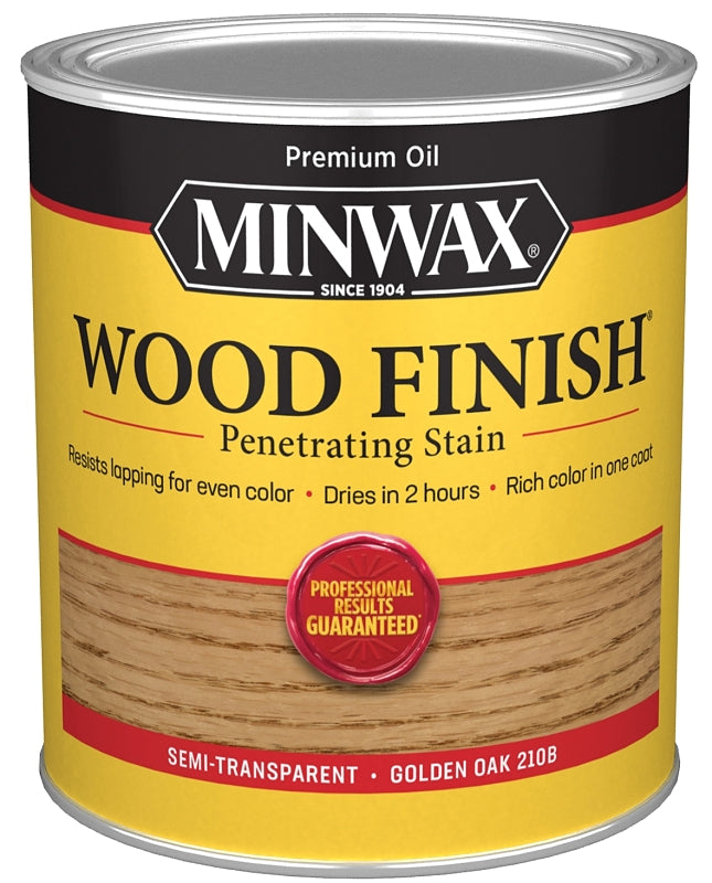 Minwax 70001444 Wood Stain, Golden Oak, Liquid, 1 qt, Can