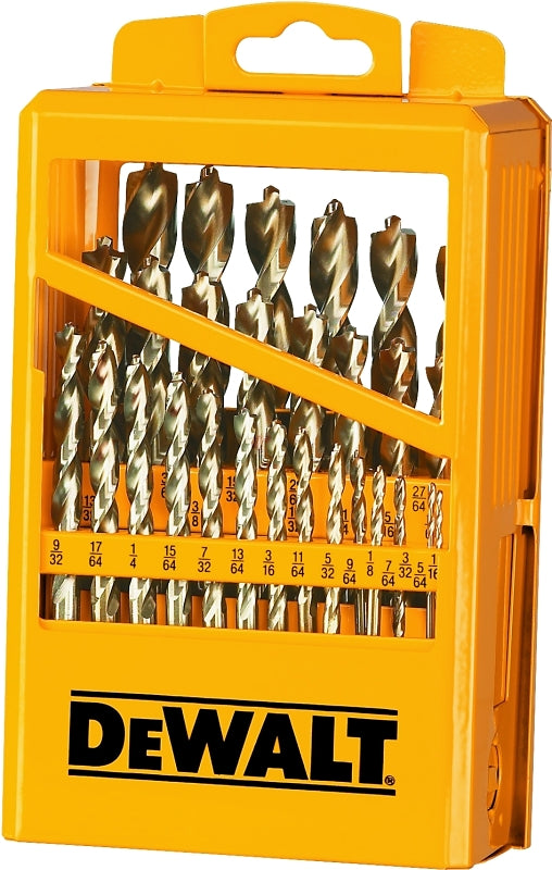 DeWALT DW1969 Drill Bit Set, High Performance, 29-Piece, Steel, Ferrous Oxide