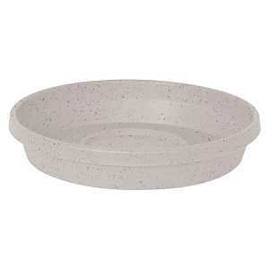 Bloem STT0882 Terra Saucer, 8 in Dia, Round, Plastic, Vanilla Bean