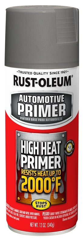 Rust-Oleum 249340 Primer, Gray, Flat, Matte, 12 oz