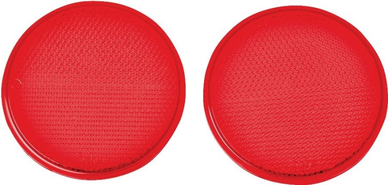 Hy-Ko CDRF-4R Carded Reflector, 9.63 in L Post, Red Reflector