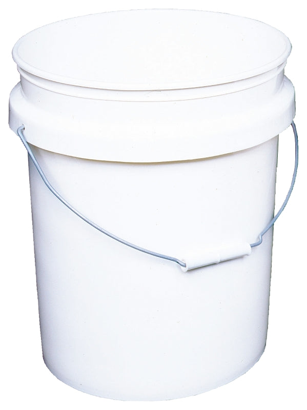 ENCORE Plastics 201013 Paint Pail, 5 gal Capacity, Plastic, White