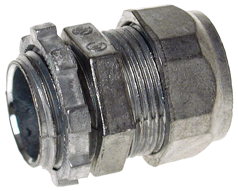 Hubbell CCZ075R4 Conduit Connector, 3/4 in Compression, Zinc