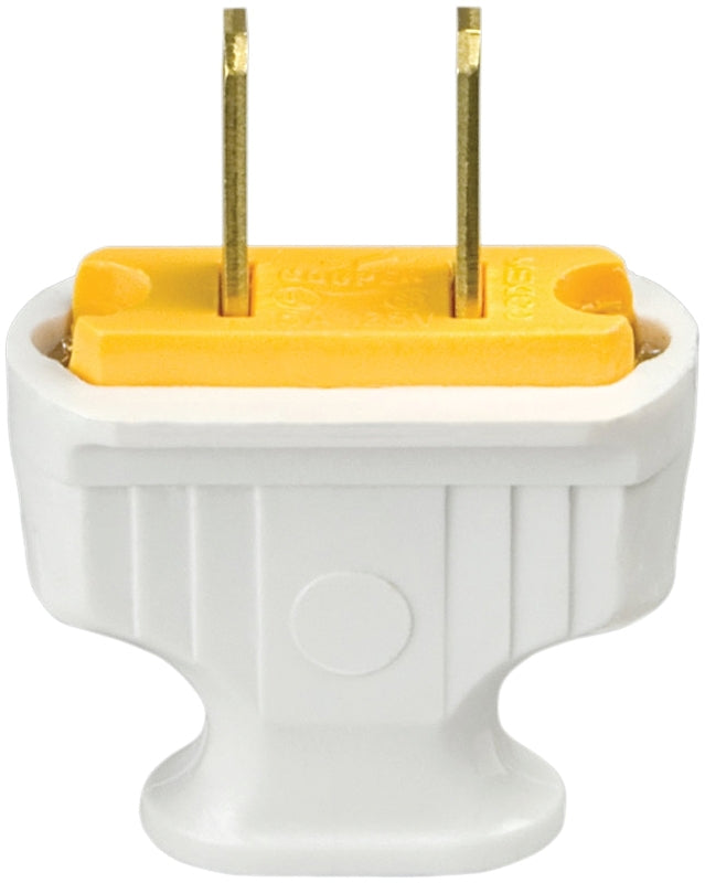 Eaton Wiring Devices 1912W-BOX Electrical Plug, 2 -Pole, 15 A, 125 V, NEMA: NEMA 1-15, White