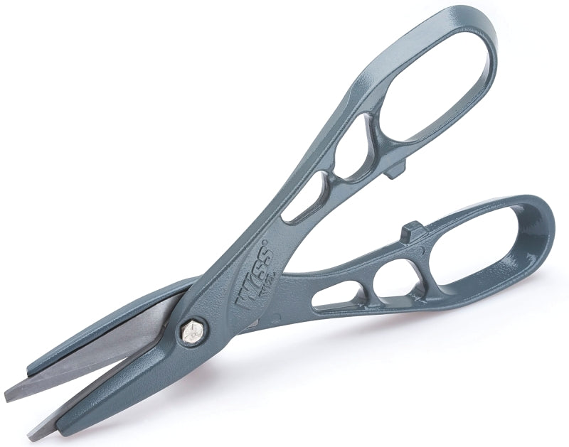 Crescent Wiss W12L Snip, 12 in OAL, 3 in L Cut, Compound Cut, Steel Blade, Loop Handle