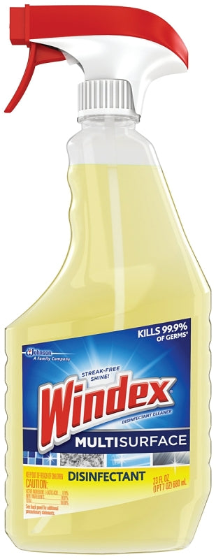 Windex 70251 Cleaner, 23 oz Spray Bottle, Liquid, Citrus, Yellow