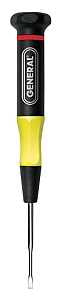 General 611078 Screwdriver, 5/64 in Drive, Slotted Drive, 4-7/8 in OAL, Cushion-Grip Handle