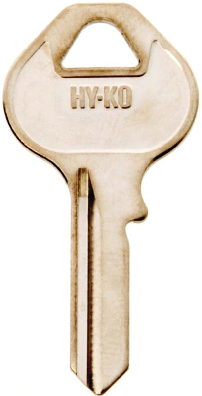 Hy-Ko 11010M16 Key Blank, Brass, Nickel, For: Master Locks and Padlocks
