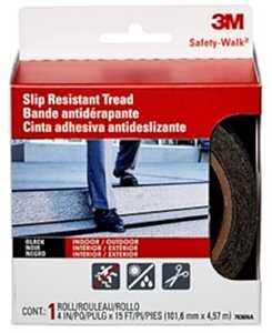 3M Safety-Walk 7636NA Safety and Ladder Tread, 180 in L, 4 in W, Black