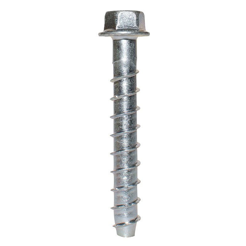 Simpson Strong-Tie Titen HD THD37300HF1 Heavy-Duty Screw Anchor, 3/8 in Dia, 3 in L, Carbon Steel, Zinc