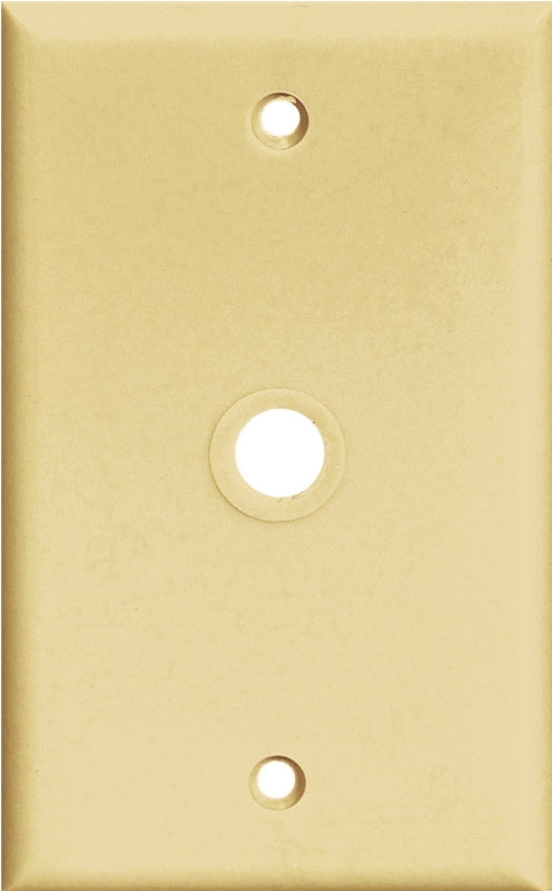 Eaton Wiring Devices PJ11 PJ11V Wallplate, 4-1/2 in L, 2-3/4 in W, 1 -Gang, Polycarbonate, Ivory, High-Gloss