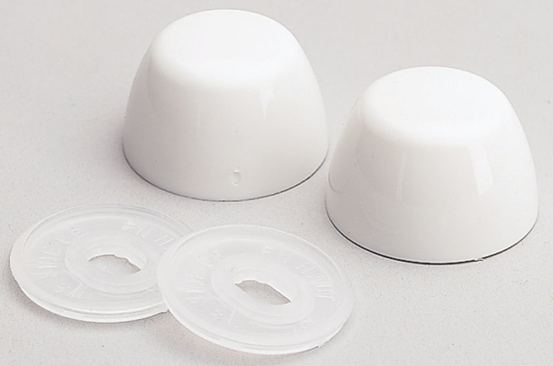 Fluidmaster 7115 Bowl Bolt Cap, Plastic, White