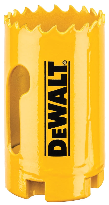 DeWALT DAH180022 Hole Saw, 1-3/8 in Dia, 1-3/4 in D Cutting, 5/8-18 Arbor, 4/5 TPI, HSS Cutting Edge